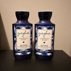 Bath & Body Works Gingham Blue Body Lotion